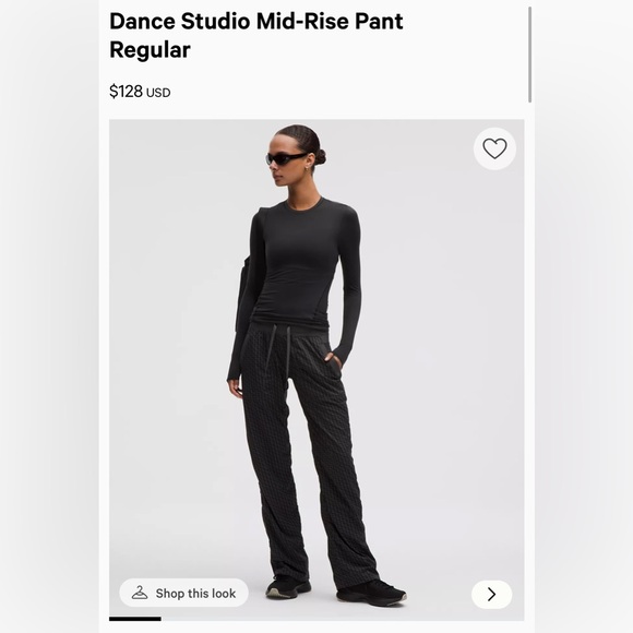 Lululemon dance studio mid rise 2 - Picture 1 of 3
